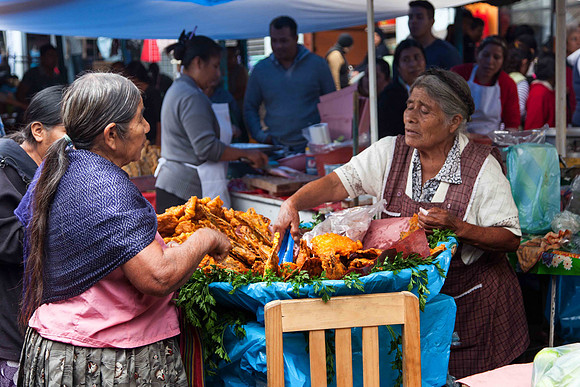 Two Woman at Ocatlan Market, Mexico