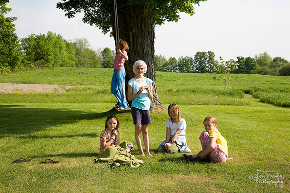 Girls on the Lawn